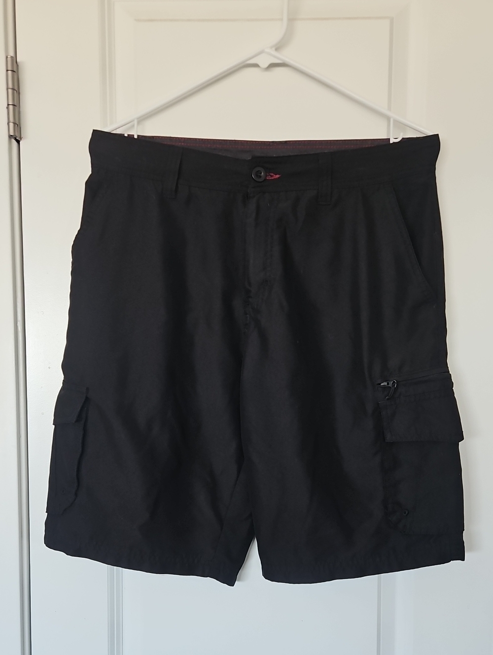 Burnside Cargo Hiking Shorts Men Black Sz 32